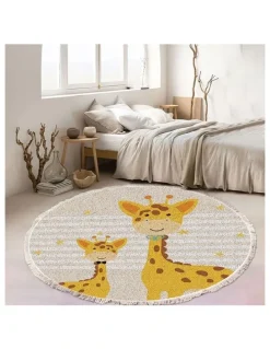 Soga International SOGA 120cm Cartoon Animal Non-Slip Flannel Rug
