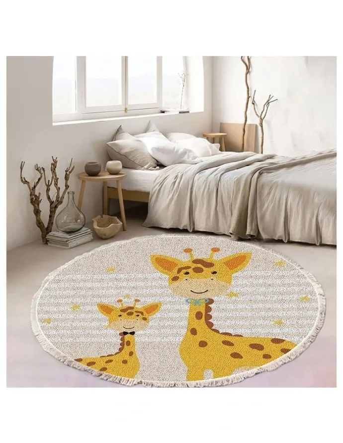 Soga International SOGA 120cm Cartoon Animal Non-Slip Flannel Rug