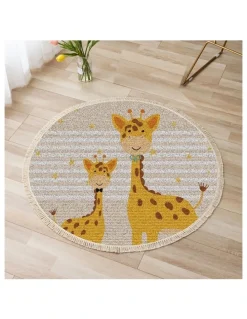 Soga International SOGA 120cm Cartoon Animal Non-Slip Flannel Rug
