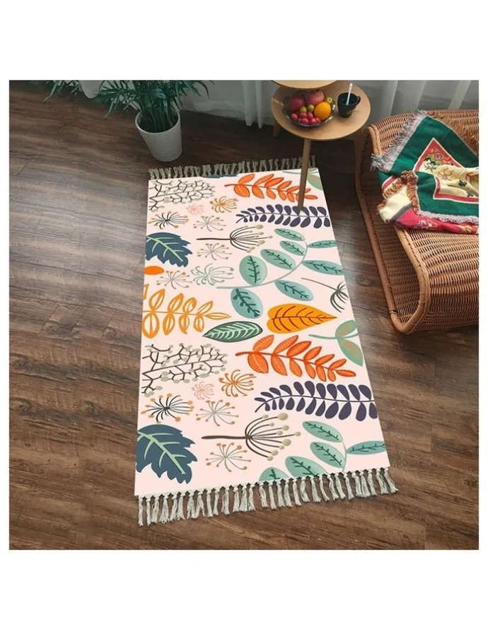 Soga International SOGA 90cm Handmade Cotton Woven Area Rug