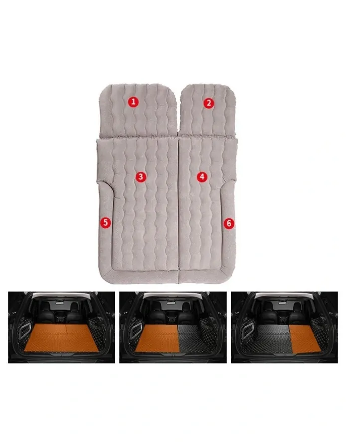 Soga International SOGA Inflatable Car Boot Mattress Grey