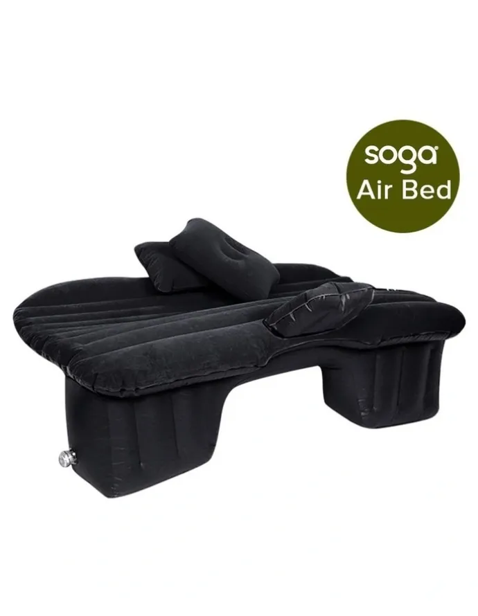 Soga International SOGA Inflatable Car Boot Mattress Beige 2 Pack