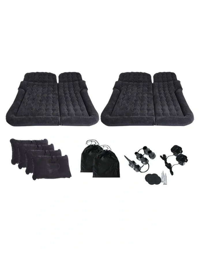 Soga International SOGA Inflatable Car Boot Mattress Black 2 Pack
