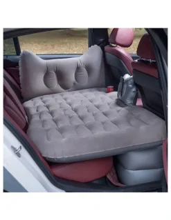 Soga International SOGA Inflatable Car Mattress Grey Honeycomb