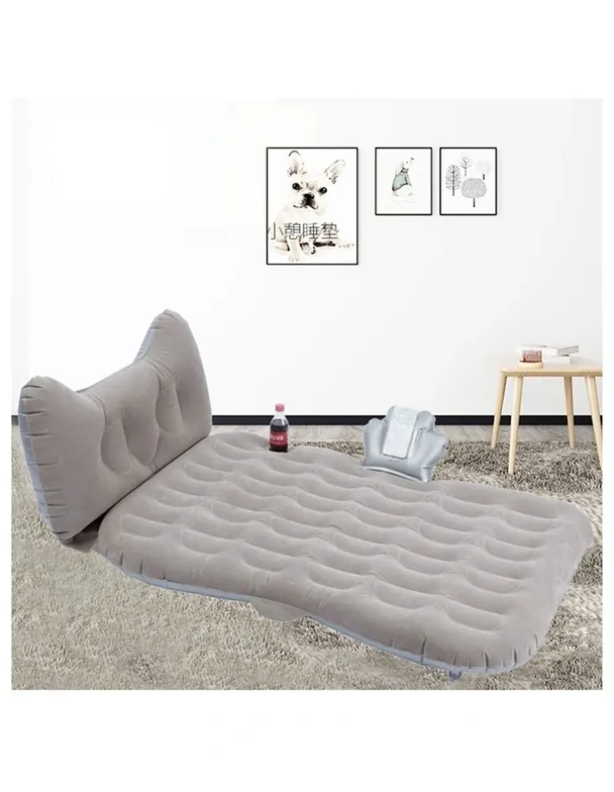 Soga International SOGA Inflatable Car Mattress Grey Honeycomb