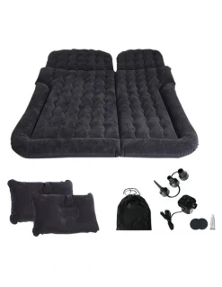 Soga International SOGA Inflatable Car Boot Mattress Black