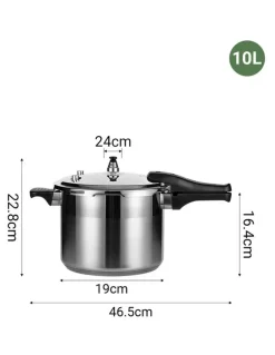 Soga International SOGA 10L Commercial Grade Stainless Steel Pressure Cooker With Seal