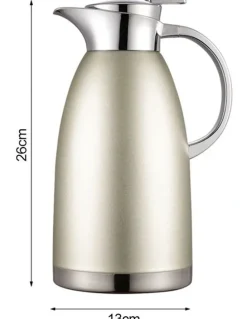 Soga International SOGA 1.8L Double-Wall Stainless Steel Vacuum Flask - Silver