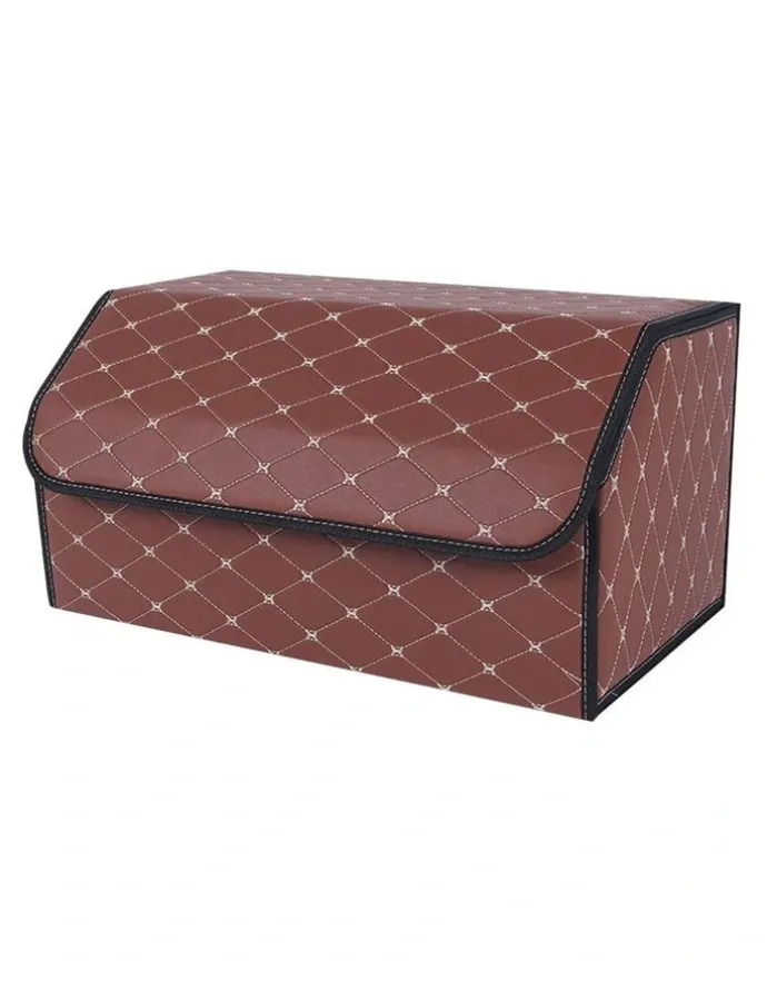Soga International SOGA Leather Car Boot Collapsible Foldable Trunk Cargo Organizer