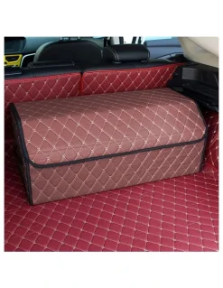 Soga International SOGA Leather Car Boot Collapsible Foldable Trunk Cargo Organizer