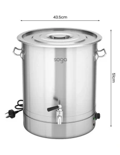 Soga International SOGA 48L 2200W Stainless Steel Commercial Hot Water Urn