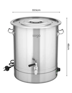 Soga International SOGA 25L 2200W Stainless Steel Commercial Hot Water Urn