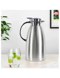 Soga International SOGA 2 Pack 2.3L Stainless Steel Insulated Water Jugs - Silver