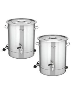 Soga International SOGA 2 Pack 21L 2200W Stainless Steel Commercial Hot Water Urns