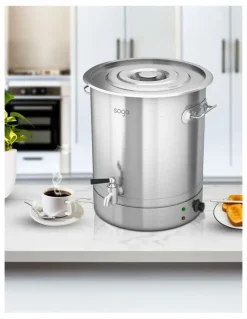 Soga International SOGA 2 Pack 21L 2200W Stainless Steel Commercial Hot Water Urns