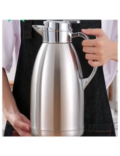 Soga International SOGA 2 Pack 1.8L Stainless Steel Insulated Water Jugs - Silver