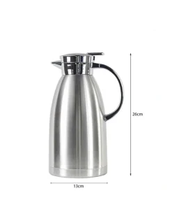 Soga International SOGA 2 Pack 1.8L Stainless Steel Insulated Water Jugs - Silver