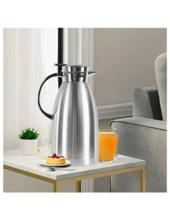 Soga International SOGA 2 Pack 1.8L Stainless Steel Insulated Water Jugs - Silver