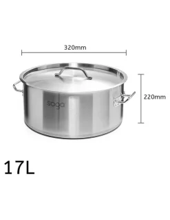 Soga International SOGA Smart Induction Cooktop with 17L Stainless Steel Stock Pot