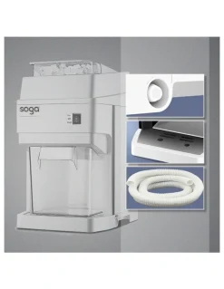 Soga International SOGA 300W Commercial Electric Ice Shaver - 120kg/h White