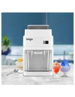 Soga International SOGA 300W Commercial Electric Ice Shaver - 120kg/h White