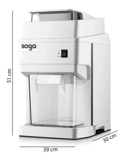 Soga International SOGA 300W Commercial Electric Ice Shaver - 120kg/h White