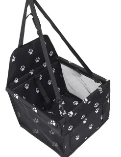 Soga International SOGA 2X Black Waterproof Pet Booster Car Seat with Mesh Carrier