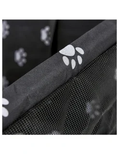 Soga International SOGA 2X Black Waterproof Pet Booster Car Seat with Mesh Carrier