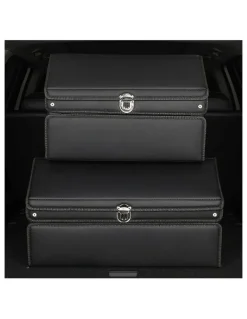 Soga International SOGA 2X 60cm Foldable Car Boot Storage Organisers Black with Lock