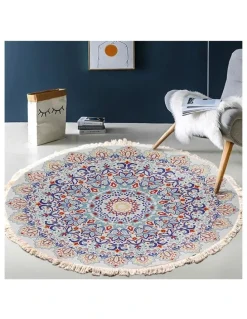 Soga International SOGA 2X 120cm Mandala Non-Slip Area Rug