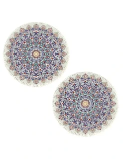 Soga International SOGA 2X 120cm Mandala Non-Slip Area Rug