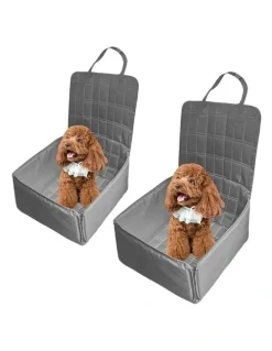 Soga International SOGA 2X Grey Breathable Pet Car Carrier Bag