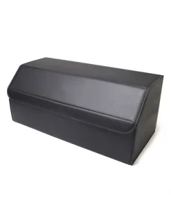 Soga International SOGA 2X Large Foldable Car Boot Storage Organisers Black
