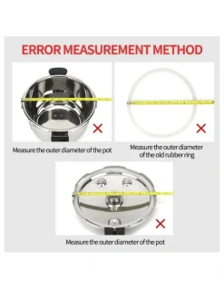 Soga International SOGA 2X Silicone 3L Pressure Cooker Rubber Seal Ring Replacement Spare Parts
