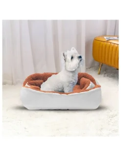 Soga International SOGA 2X Silver Plush Cat & Dog Bed Cushion Nest