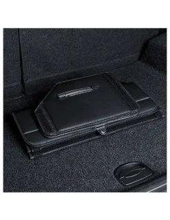 Soga International SOGA 2X Small Foldable Car Boot Storage Organisers Black with Lock