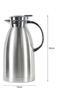 SOGA 2.3L Stainless Steel Water Bottle Insulated Vacuum Flask Coffee Jug Thermal in Stainless Steel