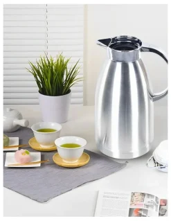 SOGA 2.3L Stainless Steel Water Bottle Insulated Vacuum Flask Coffee Jug Thermal in Stainless Steel