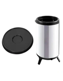 SOGA Portable Insulated Cold/Heat Coffee Tea Pot With Dispenser 8L in Silver