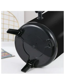SOGA Stainless Steel Insulated Milk Tea Barrel 8L in Black