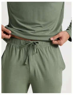 Soho Bamboo Knit Pyjama Set in Green