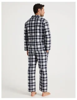Soho Long Sleeve Flannelette Pyjama Set in Classic Check