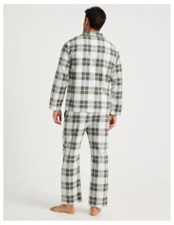 Soho Long Sleeve Flannelette Pyjama Set in Winter Check