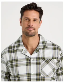 Soho Long Sleeve Flannelette Pyjama Set in Winter Check