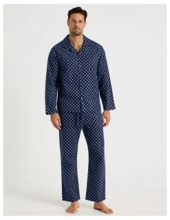 Soho Long Sleeve Flannelette Pyjama Set in Medallion