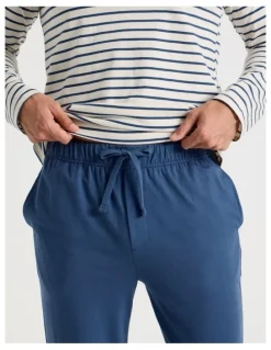 Soho Long Sleeve Tee and Jogger Knit Pyjama Set in Classic Stripe