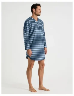 Soho Nightshirt in Blue Stripe