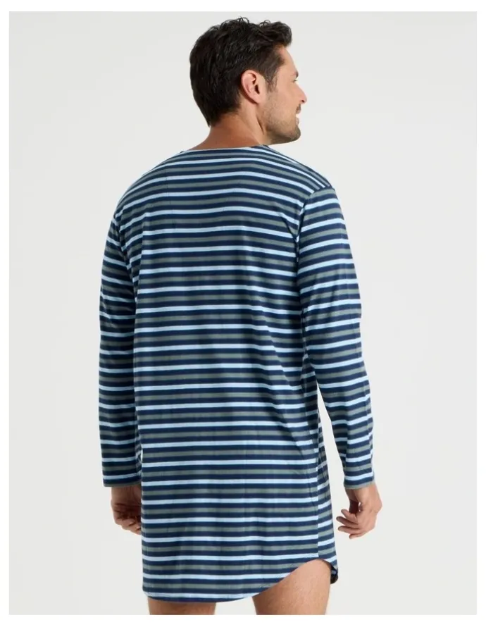 Soho Nightshirt in Blue Stripe