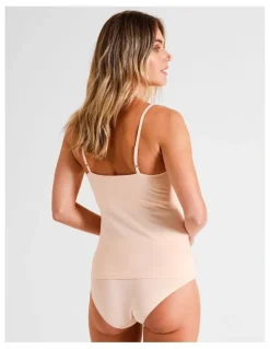Soho Organic Cotton Camisole in Beige