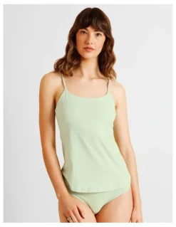 Soho Organic Cotton Camisole in Green
